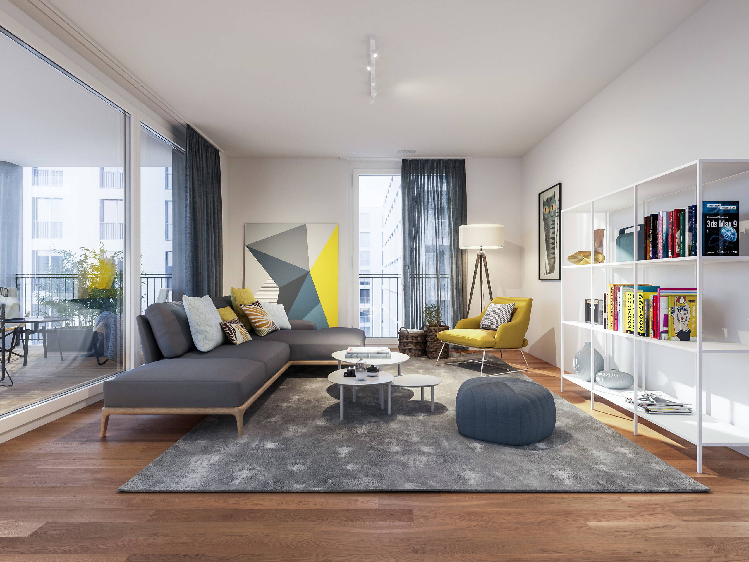 Moodbild, Wohnen, Innenraum, Visualisierung, Architekturvisualisierungen, Innenvisualisierung, 3D Rendering, Raumbilder