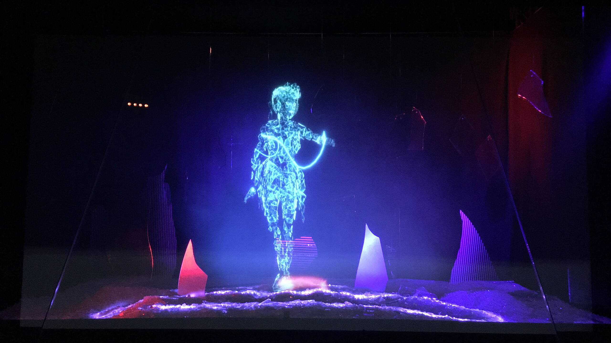 3D Avatar, Glas Trösch, Designers Saturday 2018, Hologram, Glas-Hologramm, Interagieren, Kunstprojekte, 3D Animation
