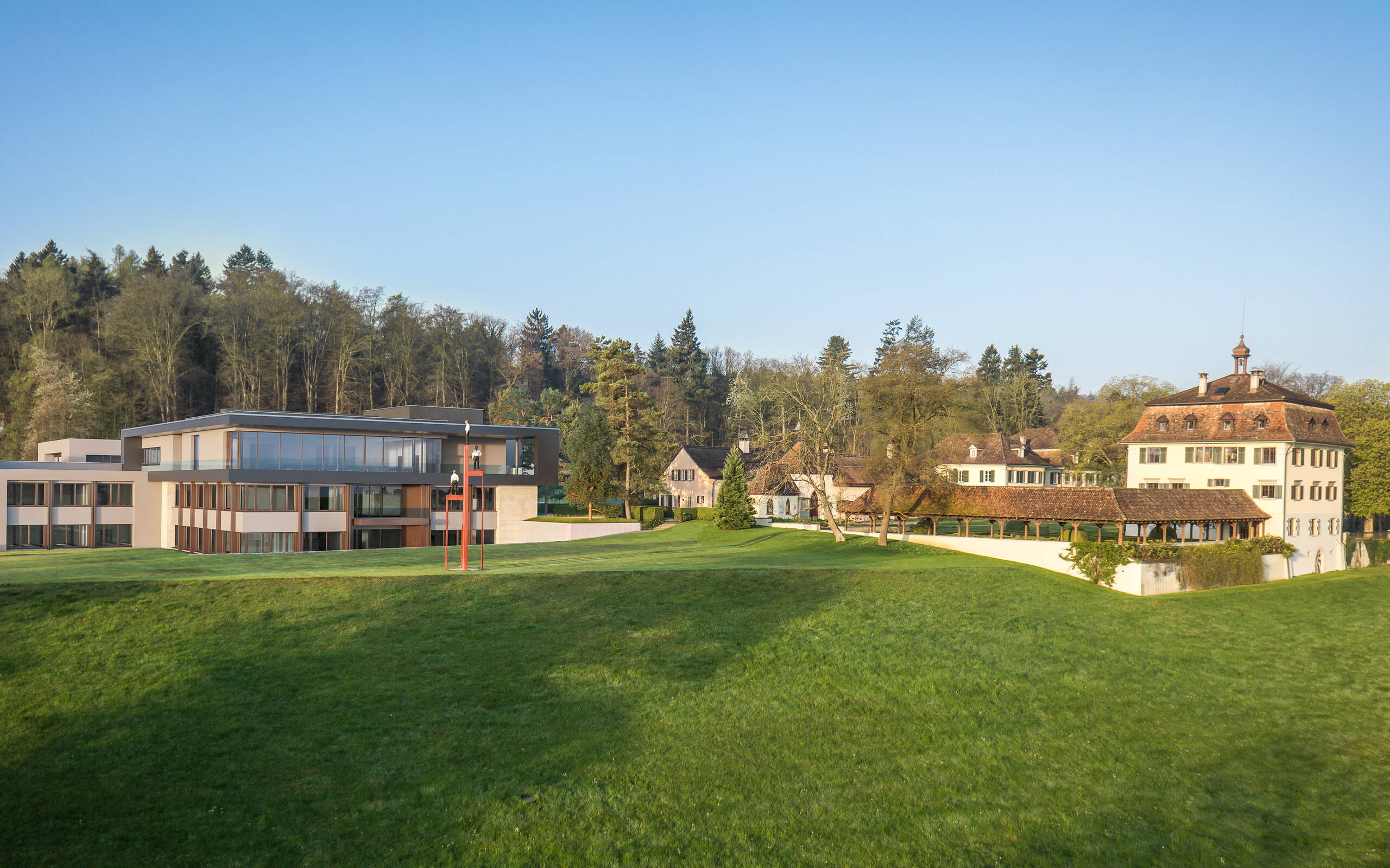 Architekturvisualisierung UBS Wolfsberg Aussenvisualisierung