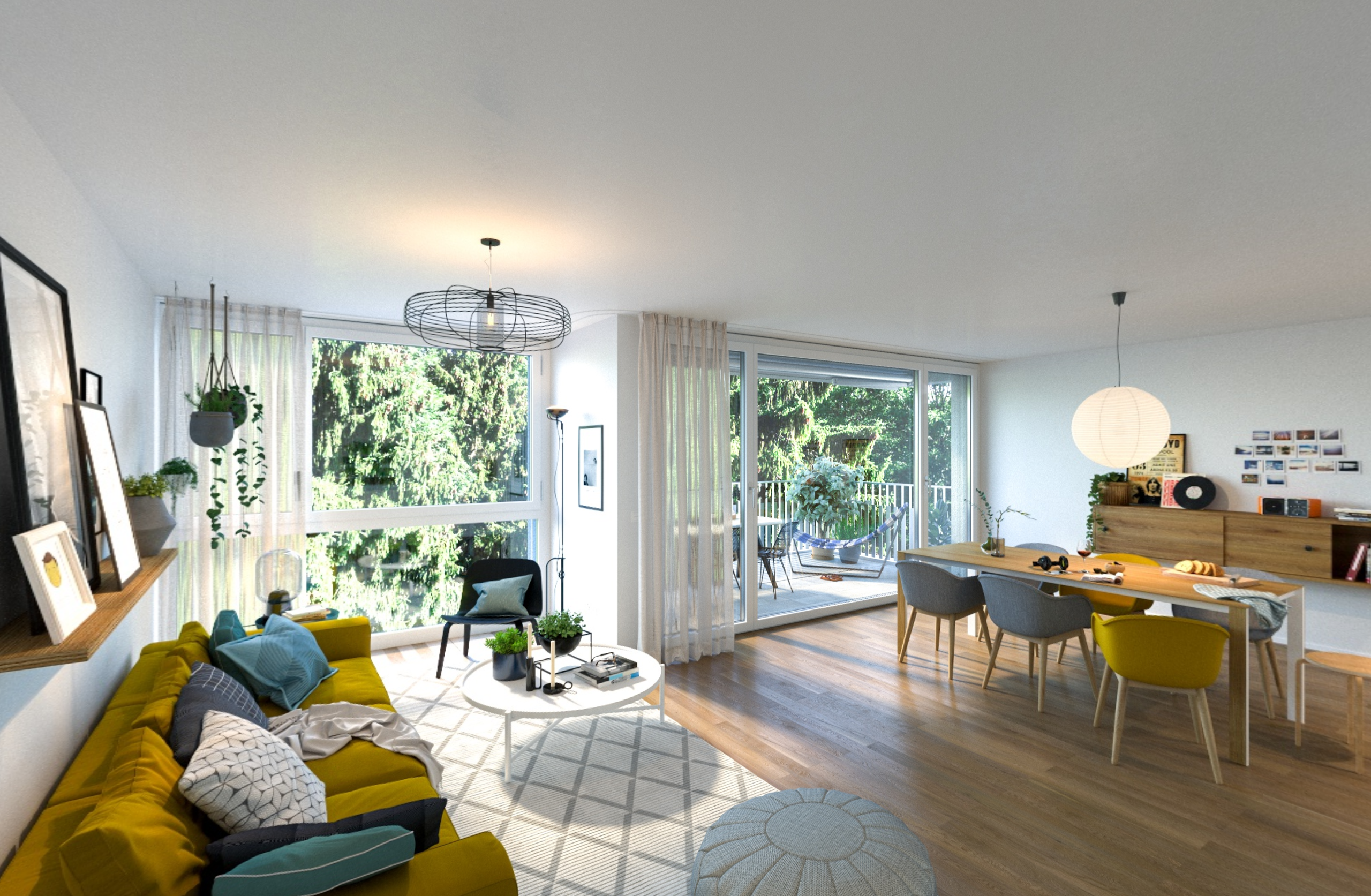 Architekturvisualisierung Innenraum Shilfeld, Aussenvisualisierung, 3D Rendering, Immobilienvisualisierungen, MotionPano, virtueller Rundgang
