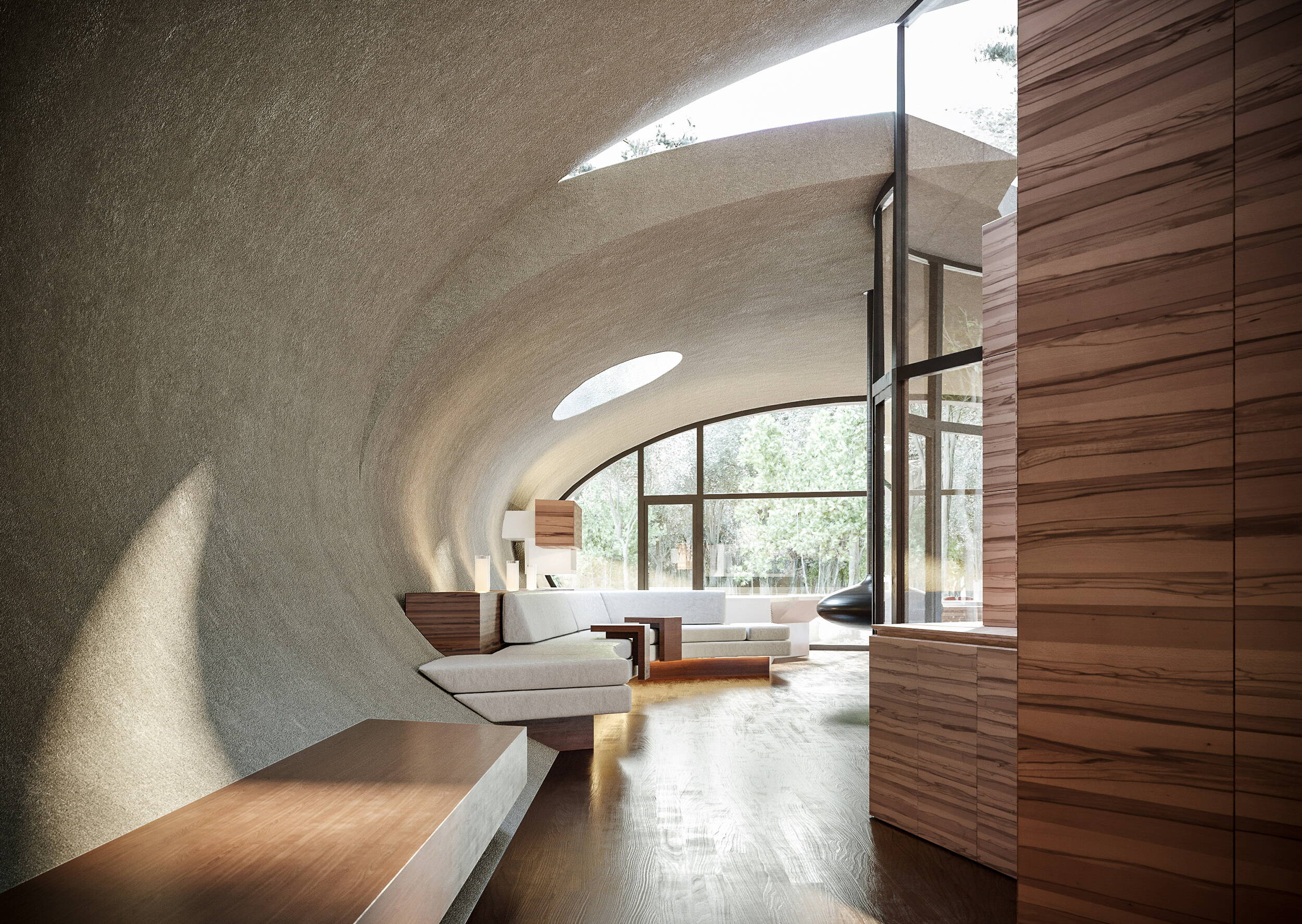 Architektuvisualisierung, Chantal Salzgeber, State of Art Academy Venice, Innenvisualisierung