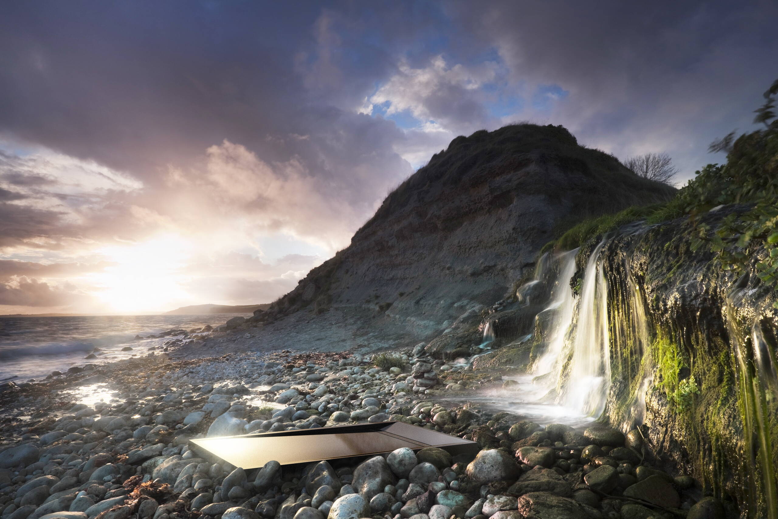 Produktvisualisierungen, Duschenwanne, Duscholux Fjord, 3D Rendering, Aussenvisualisierung, virtuelle Ausstellung